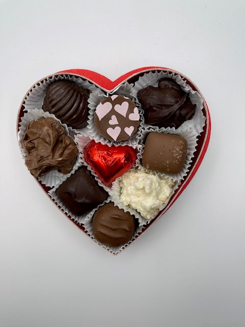Milk, Dark and White Small Chocolate Heart
