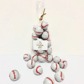 Milk, Chocolate Foiled Baseballs