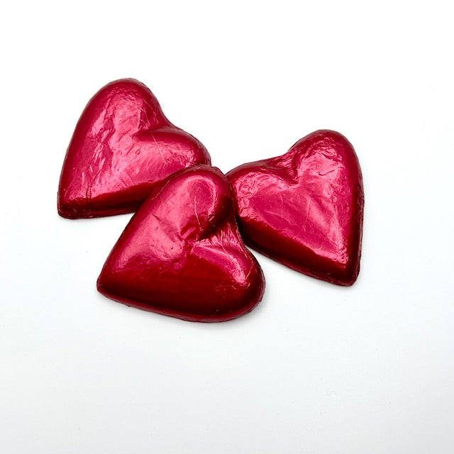 Dark, Medium Chocolate Heart Foiled