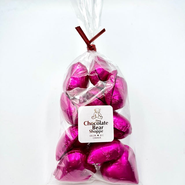 White, Mini Chocolate Hearts (20)