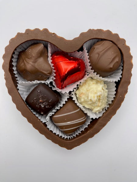 Milk Chocolate Heart with Assorted Milk & Dark Chocolates