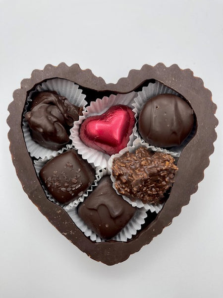 Dark Chocolate Heart with Dark Chocolates