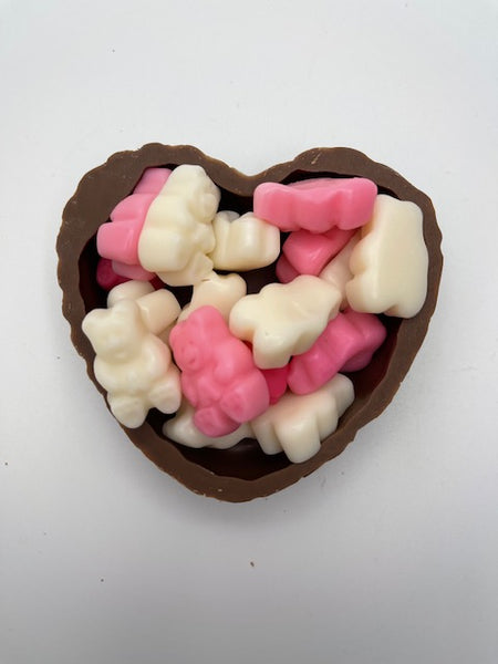 Milk Chocolate Heart with Lovestruck Gummi Bears Candy