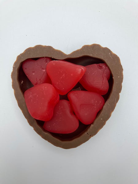 Milk Chocolate Heart with Cherry Ju Jube Hearts Candy – The Chocolate ...