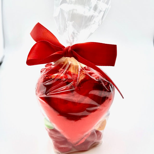 Milk, Treat Bag with Large Chocolate Heart and Mixed Candy