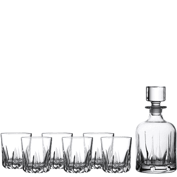 Decanter and 6 Tumblers - Mode Royal Doulton